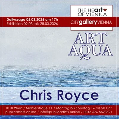 Chris Royce „ART AQUA“ című kiállítását mutatja be a CITYgalleryVIENNA-ban