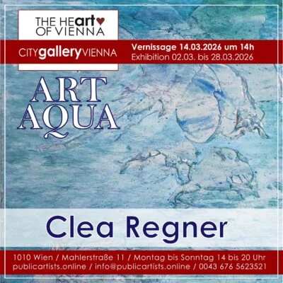 Clea Regner „ART AQUA“ kiállítása a CITYgalleryVIENNA-ban