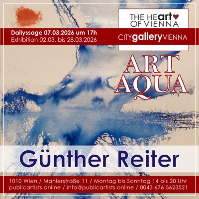 Günther Reiter zeigt „ART AQUA“ in der CITYgalleryVIENNA