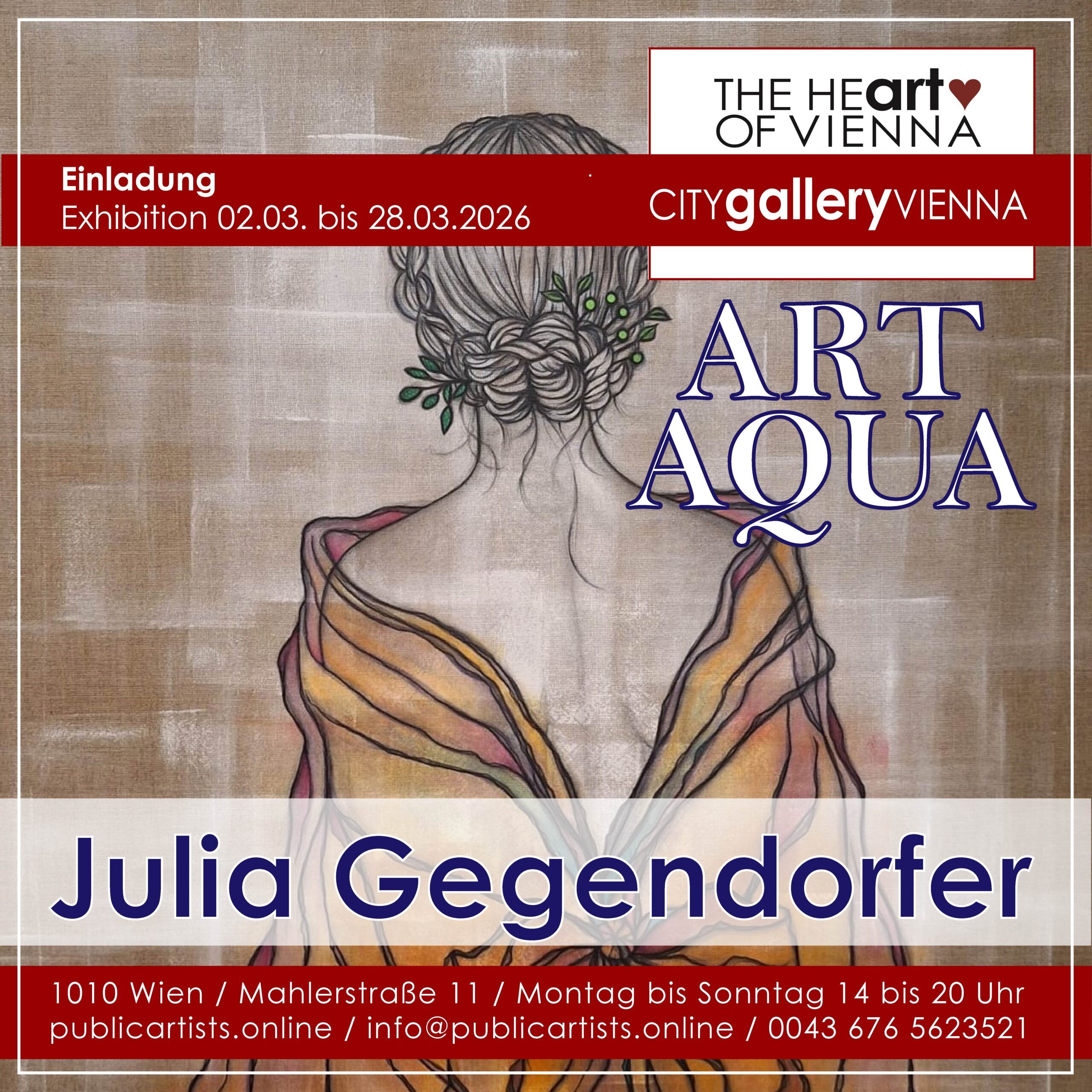 Julia Gegendorfer zeigt „ART AQUA“ in der CITYgalleryVIENNA