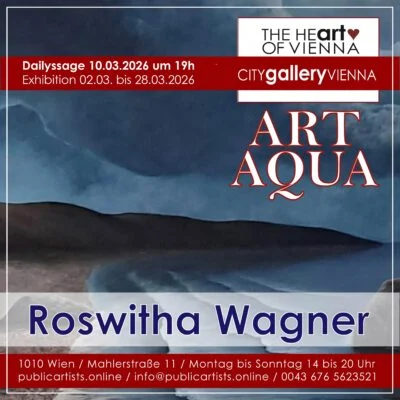Roswitha Wagner zeigt „ART AQUA“ in der CITYgalleryVIENNA