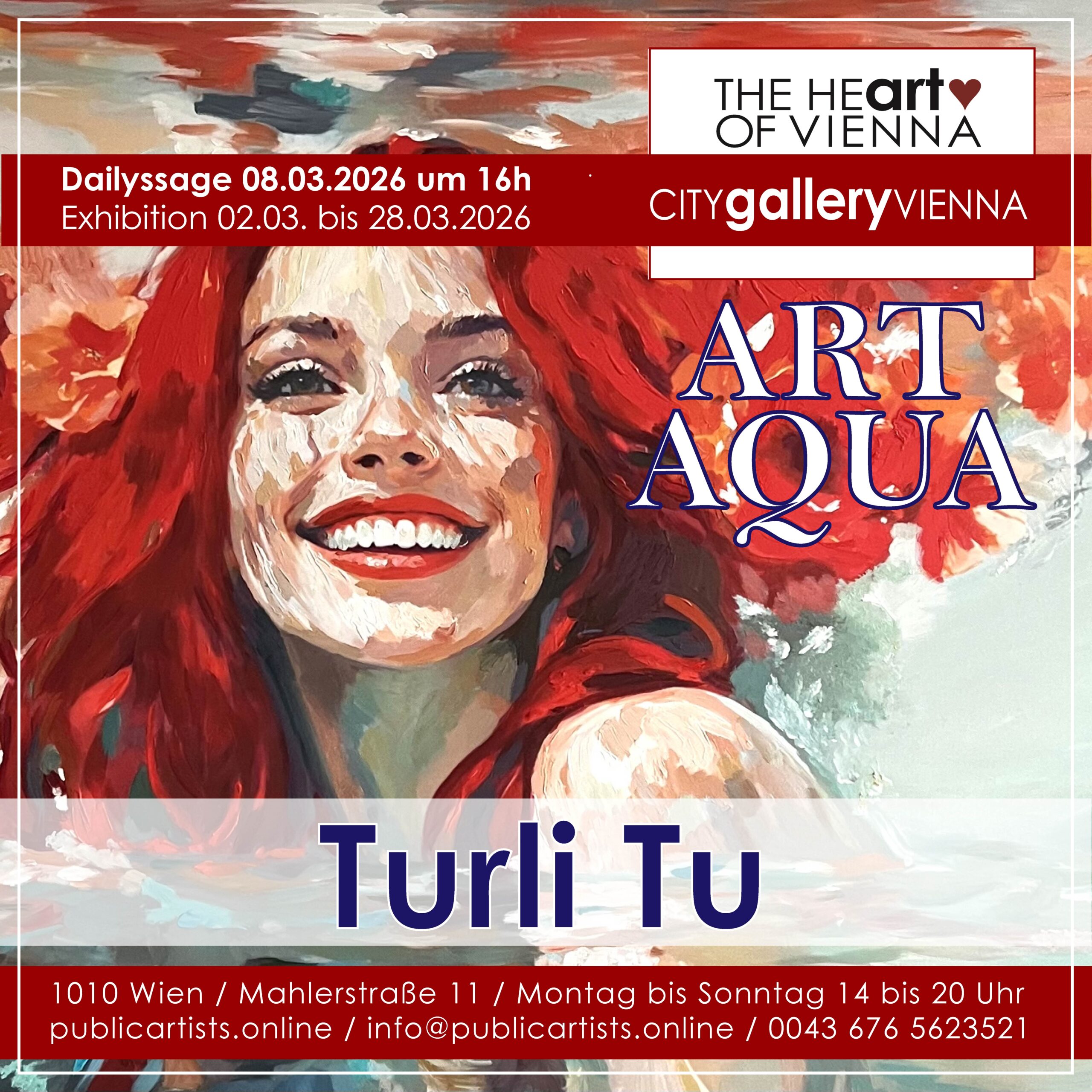 Turli Tu zeigt „ART AQUA“ in der CITYgalleryVIENNA