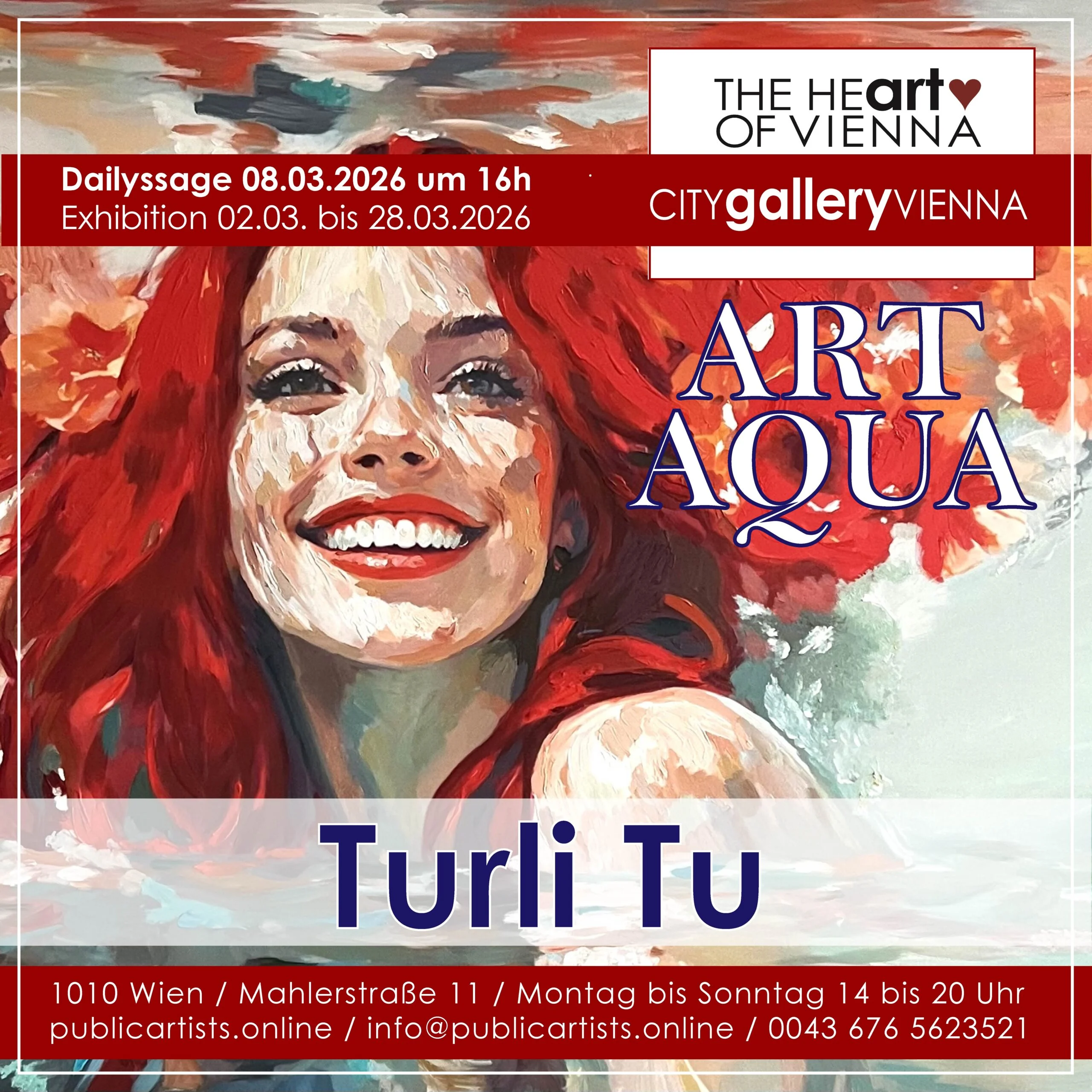 Turli Tu zeigt „ART AQUA“ in der CITYgalleryVIENNA
