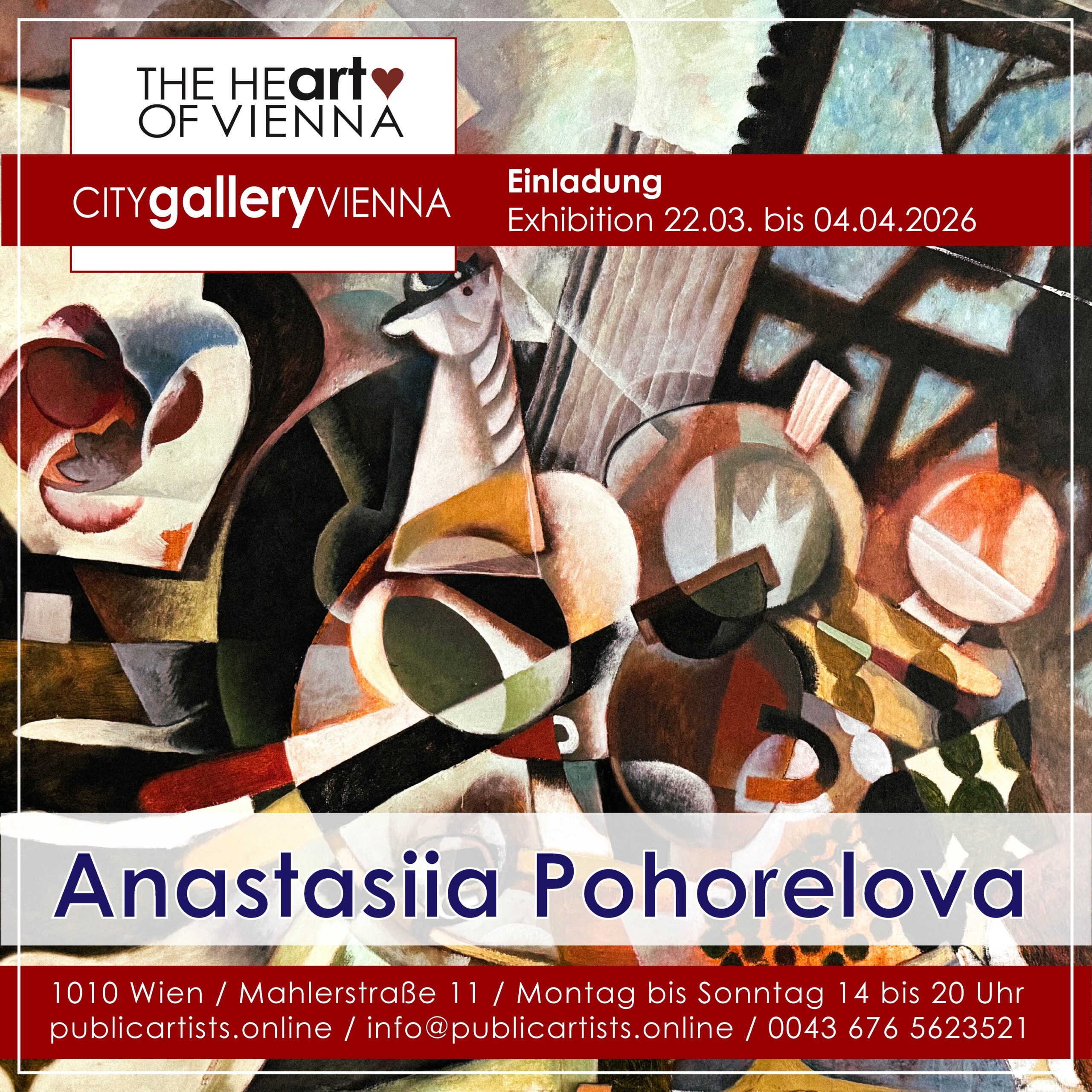 Anastasiia Pohorelova in der CITYgalleryVIENNA