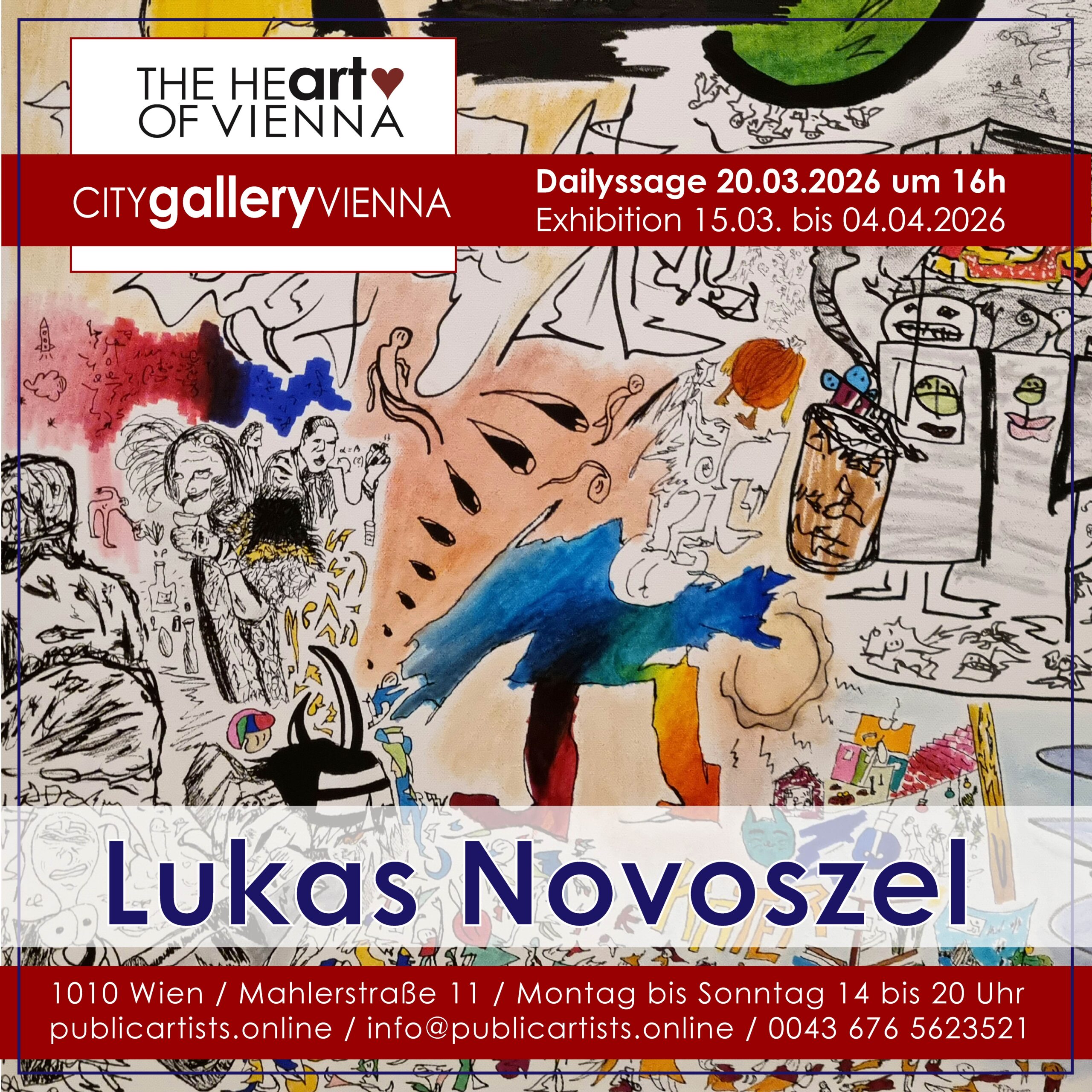 Lukas Novoszel in der CITYgalleryVIENNA