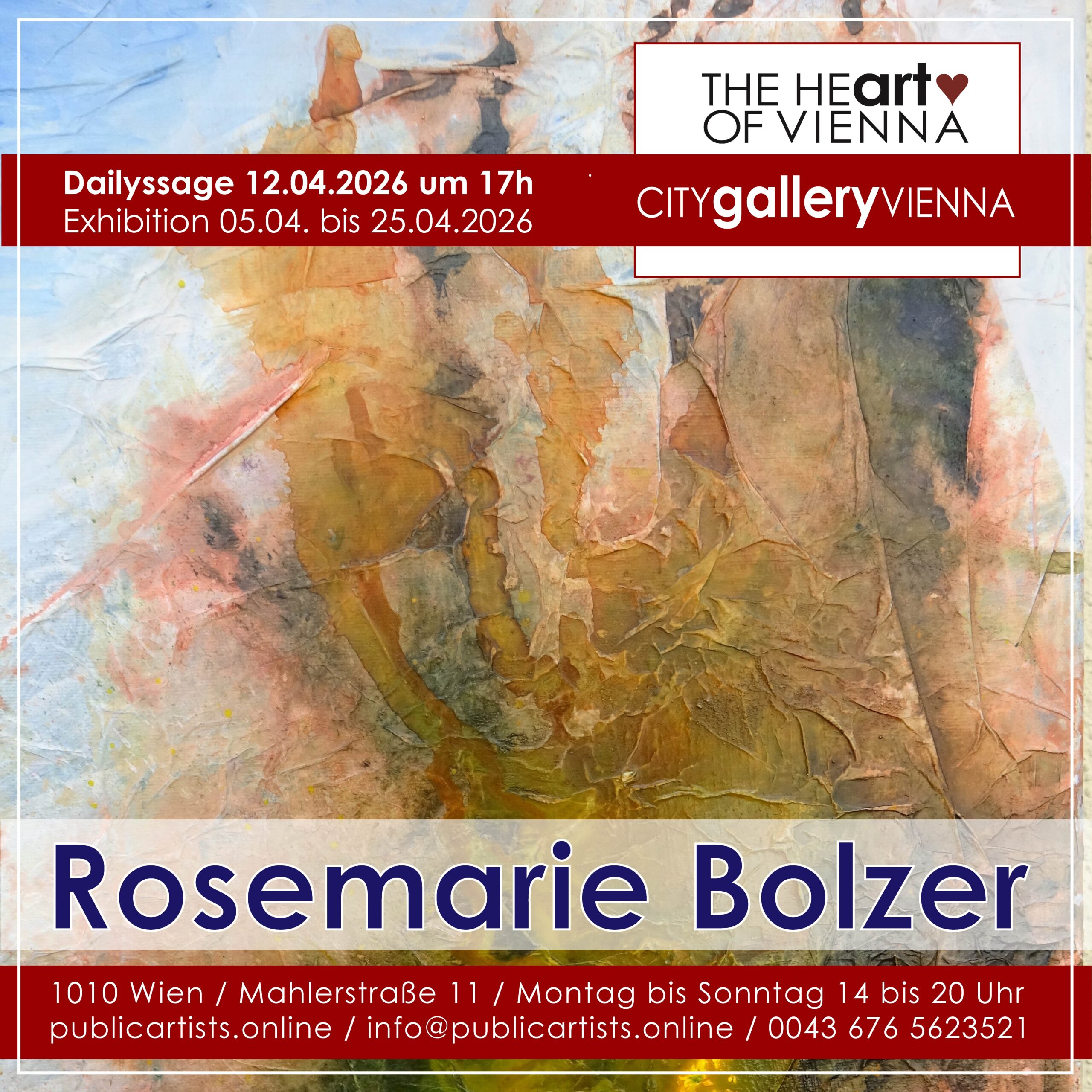 Rosemarie Bolzer in der CITYgalleryVIENNA