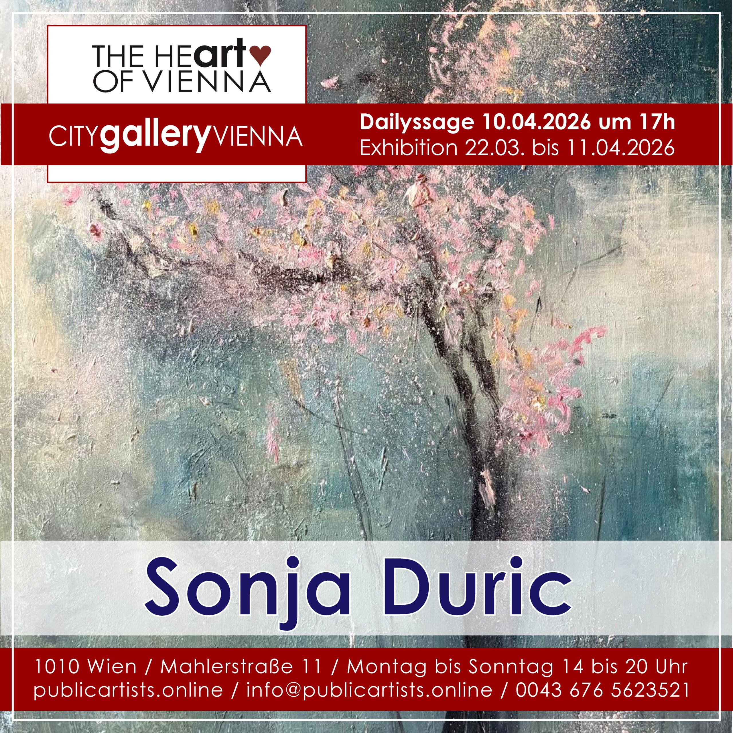 Sonja Duric in der CITYgalleryVIENNA