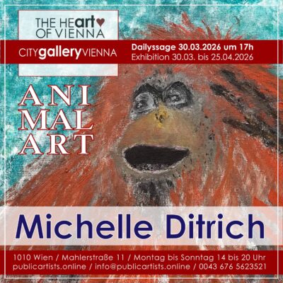 Michelle Ditrich zeigt „ANIMAL ART“ in der CITYgalleryVIENNA