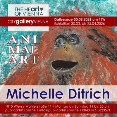 Michelle Ditrich, CITYgalleryVIENNA’da „ANIMAL ART“ sergisini sunuyor