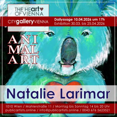 Natalie Larimar zeigt „ANIMAL ART“ in der CITYgalleryVIENNA