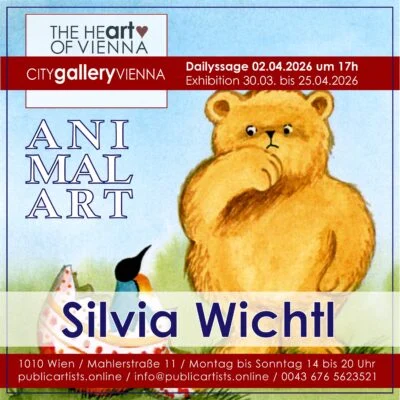 Silvia Wichtl, CITYgalleryVIENNA’da „ANIMAL ART“ sergisini sunuyor