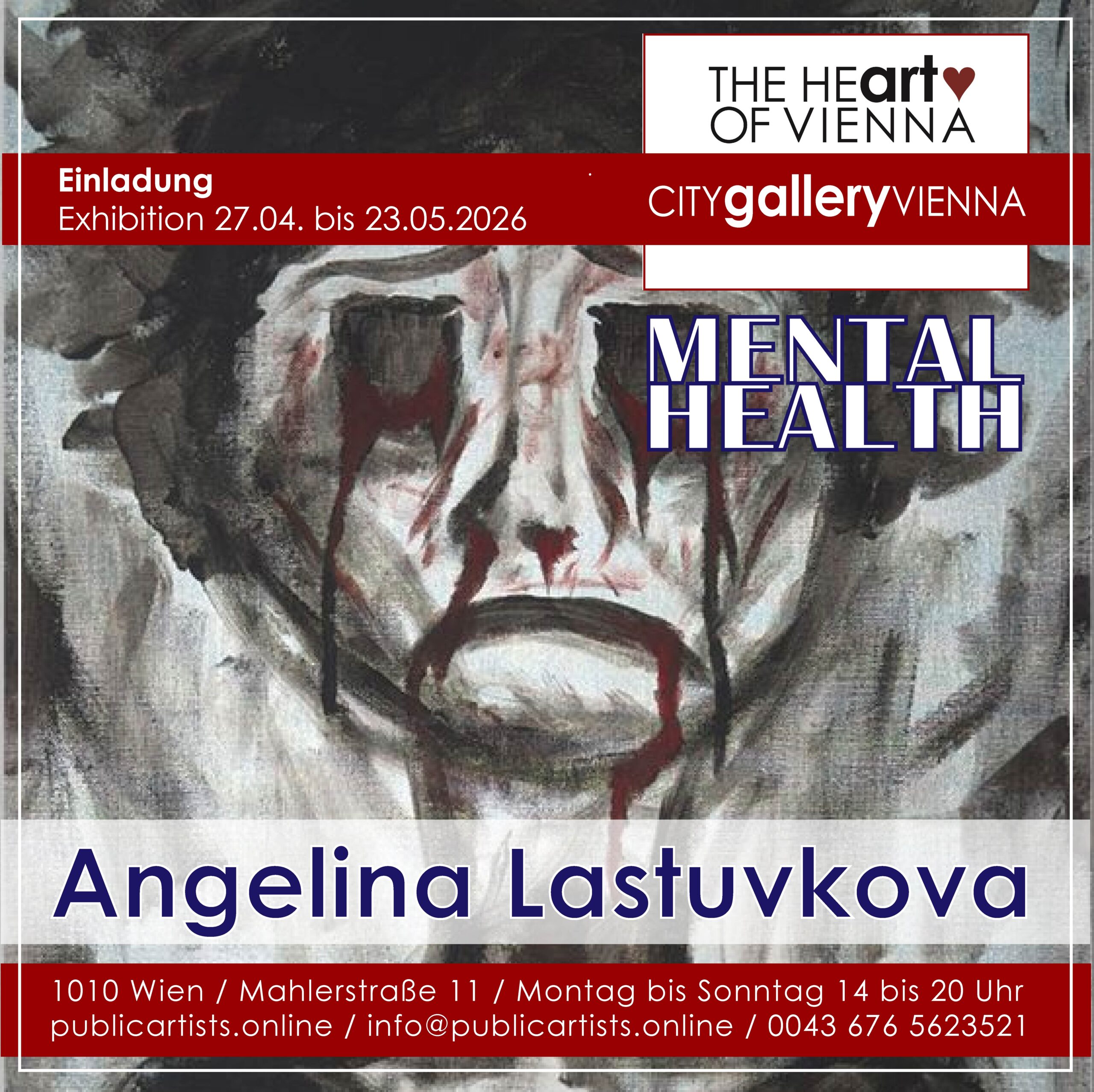 Angelina Lastuvkova zeigt „MENTAL HEALTH“ in der CITYgalleryVIENNA
