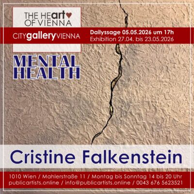 Cristine Falkenstein zeigt „MENTAL HEALTH“ in der CITYgalleryVIENNA