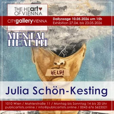 Julia Schön-Kesting „MENTAL HEALTH“ című kiállítását mutatja be a CITYgalleryVIENNA-ban