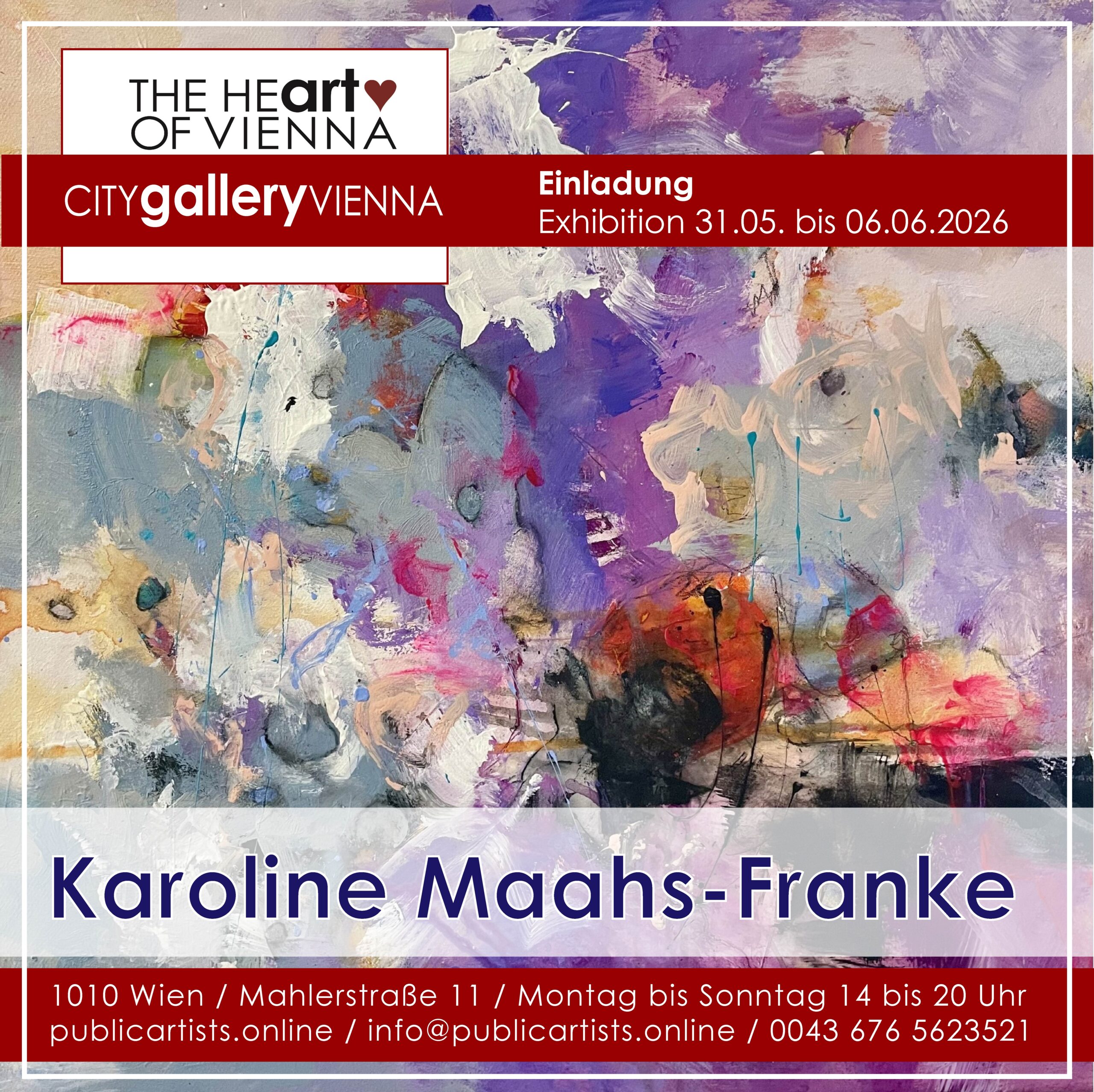Karoline Maahs-Franke in the CITYgalleryVIENNA