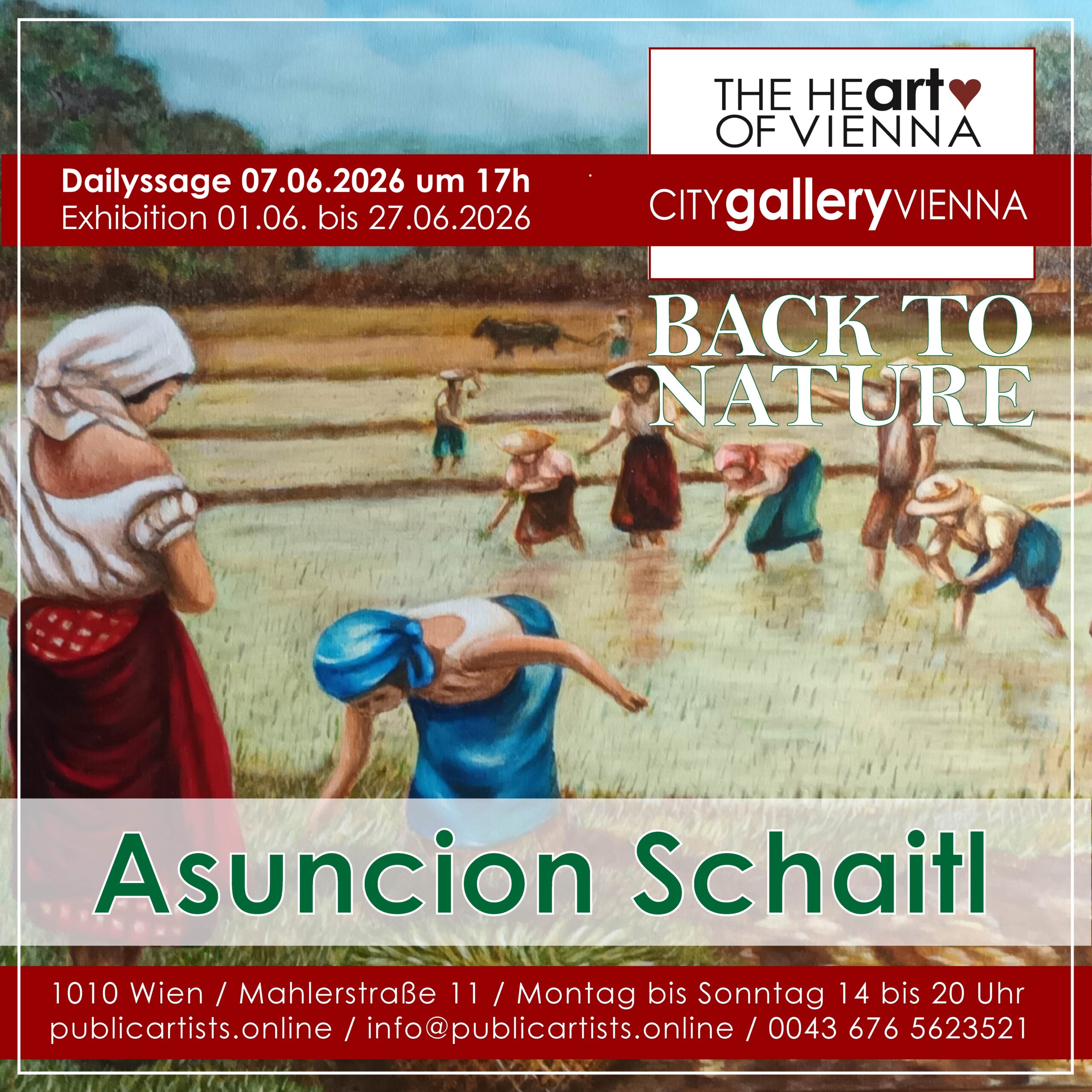 Асунсион Шайтл представя „BACK TO NATURE“ в CITYgalleryVIENNA