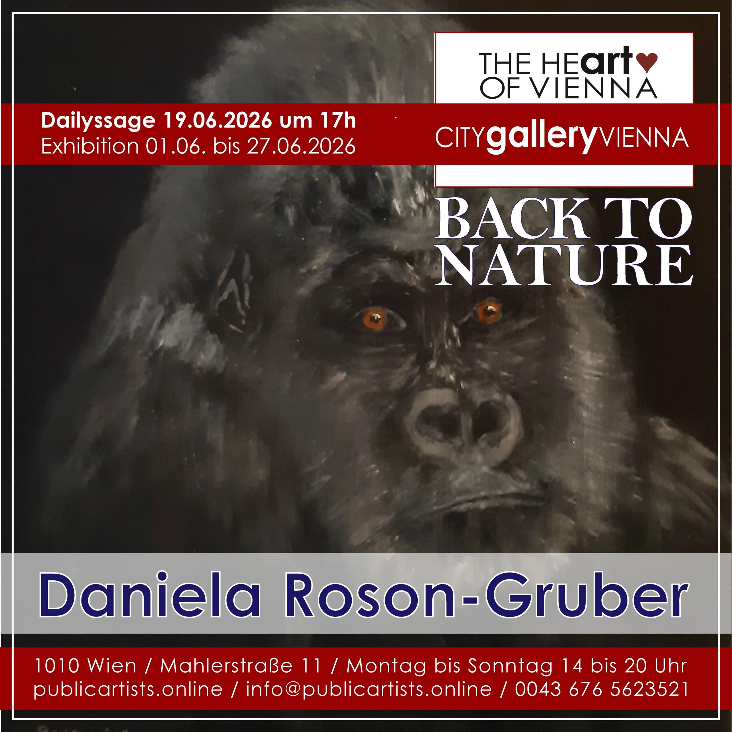 Daniela Roson-Gruber espone „BACK TO NATURE“ alla CITYgalleryVIENNA