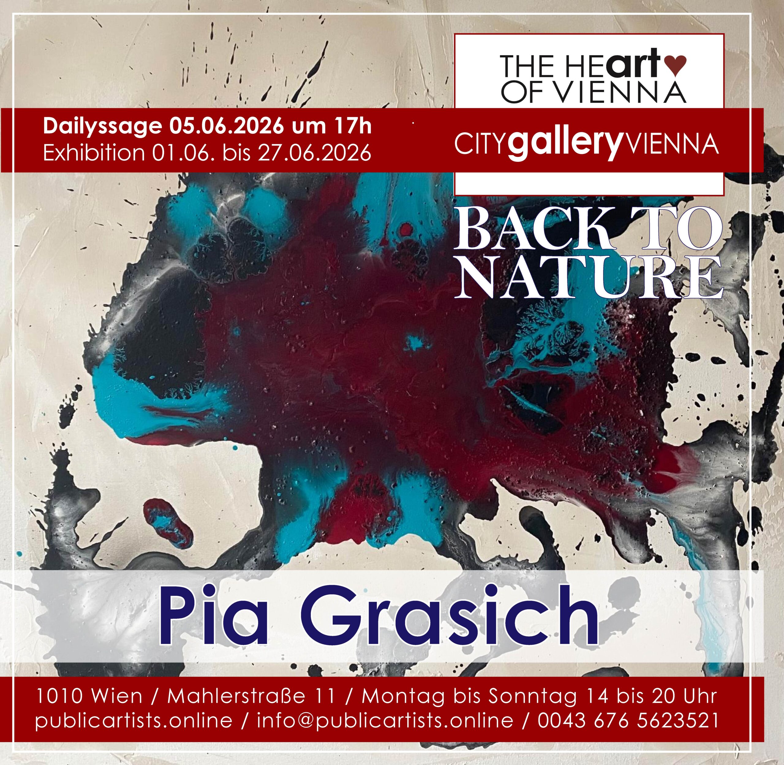 Pia Grasich zeigt „BACK TO NATURE“ in der CITYgalleryVIENNA