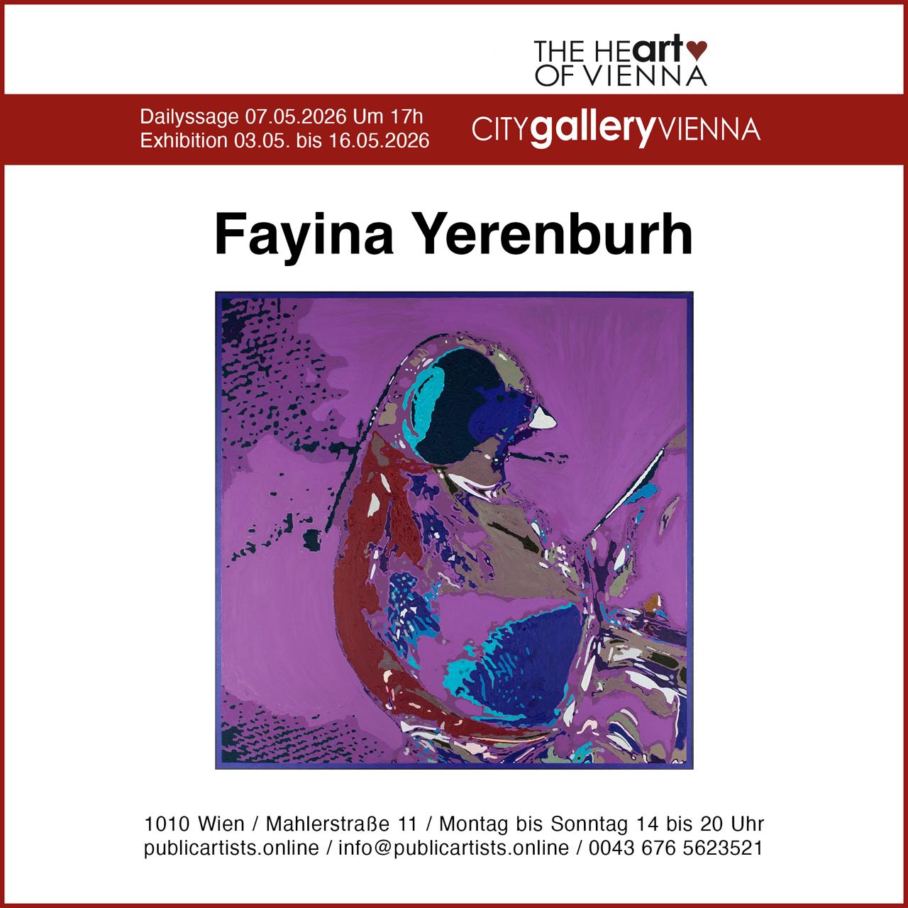 Fayina Yerenburh in der CITYgalleryVIENNA