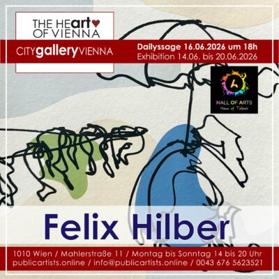 HALL OF ARTS präsentiert Felix Hilber in der CITYgalleryVIENNA