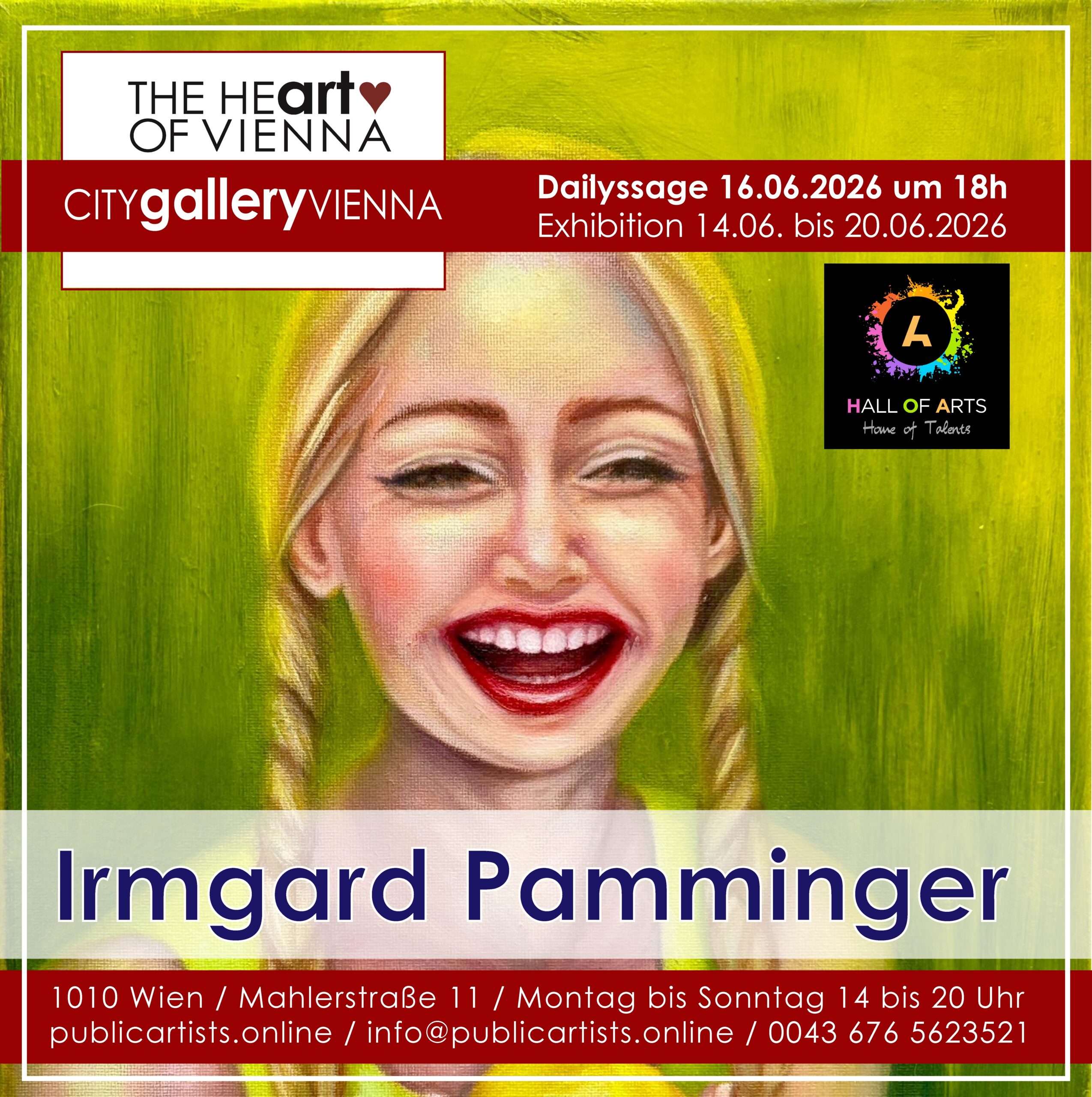 HALL OF ARTS präsentiert Irmgard Pamminger in der CITYgalleryVIENNA