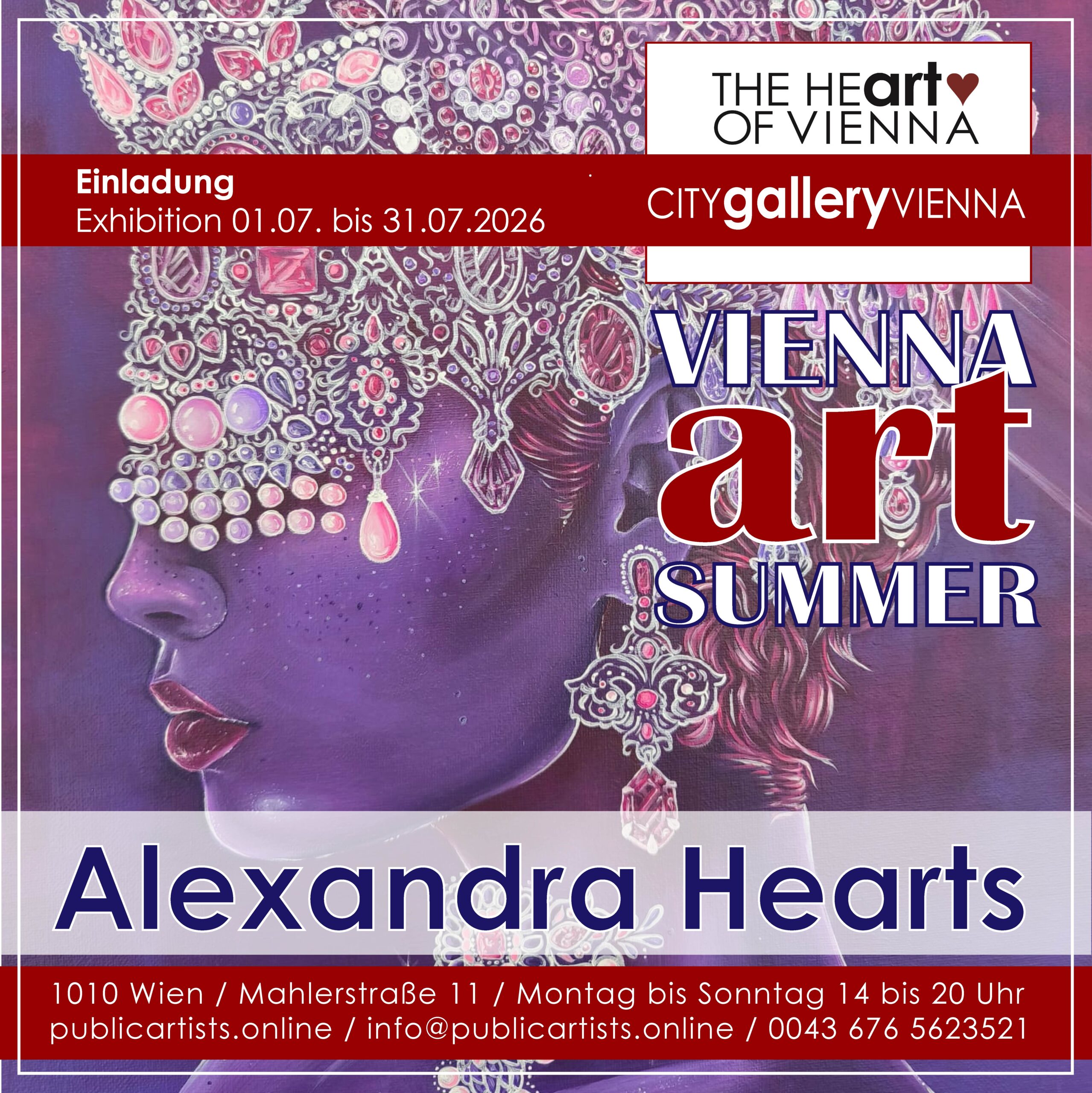 Alexandra Hearts im “VIENNA ART SUMMER” in der CITYgalleryVIENNA