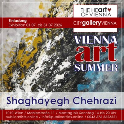 Shaghayegh Chehrazi im “VIENNA ART SUMMER” in der CITYgalleryVIENNA