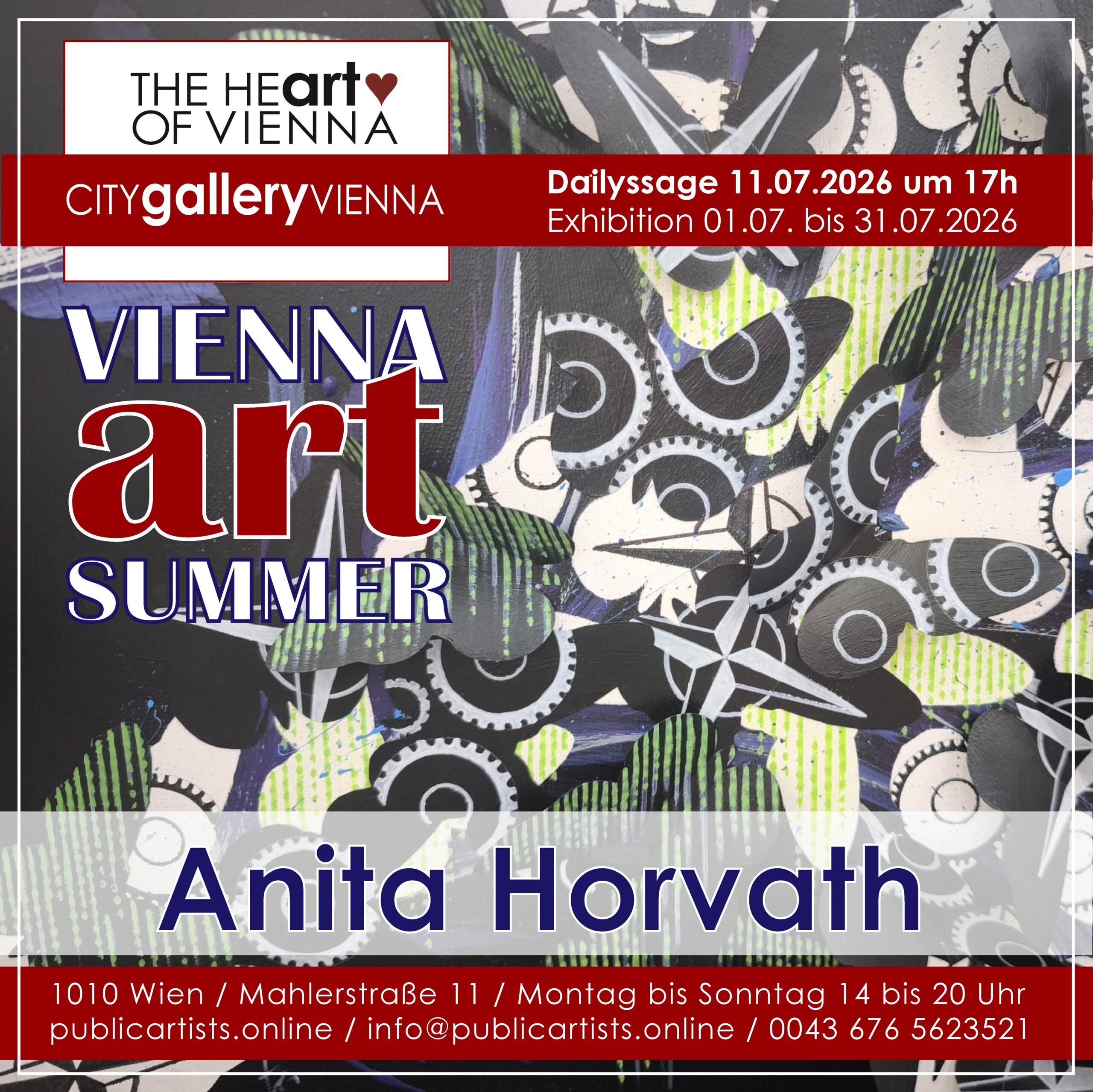 Anita Horvath im “VIENNA ART SUMMER” in der CITYgalleryVIENNA