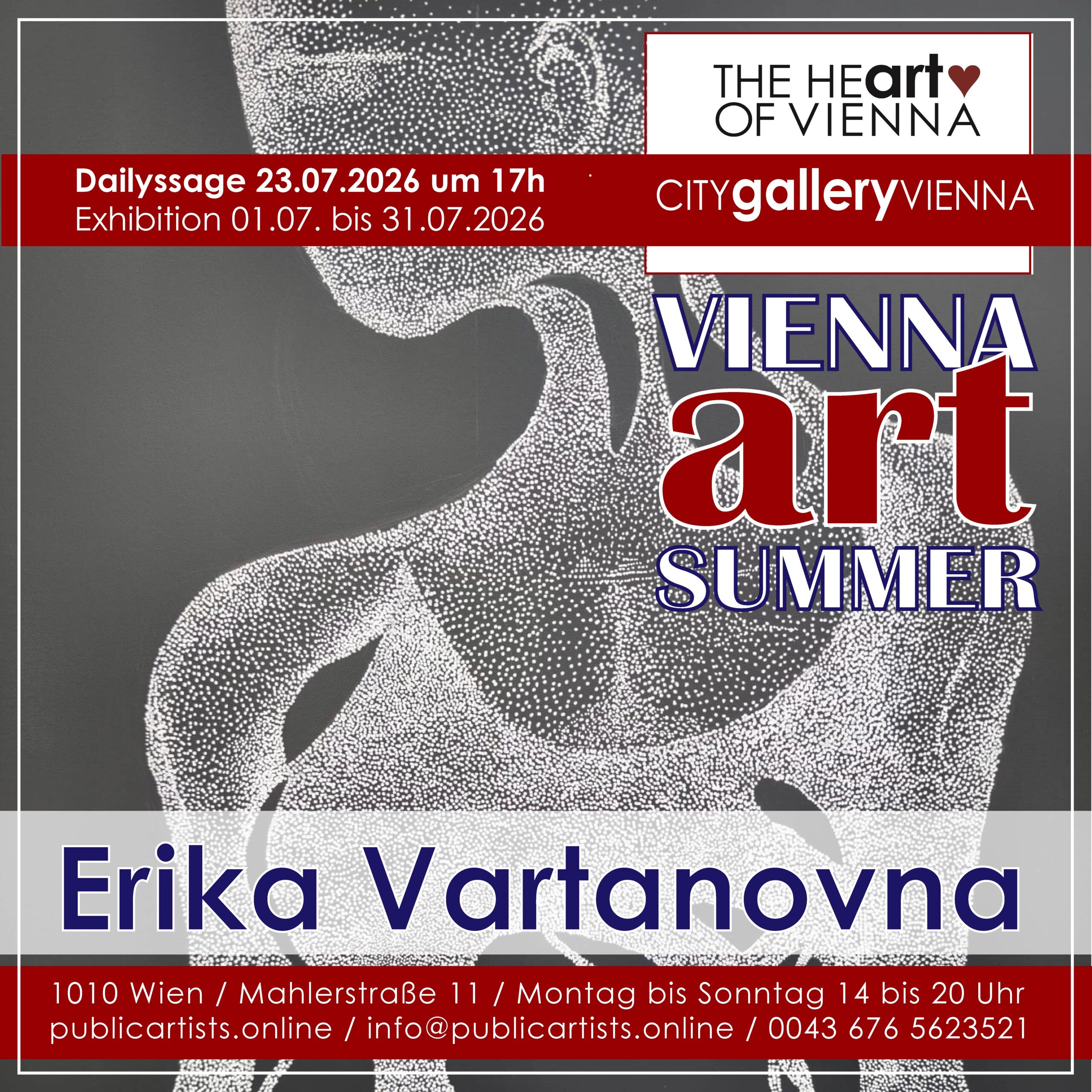 Erika Vartanovna im “VIENNA ART SUMMER” in der CITYgalleryVIENNA