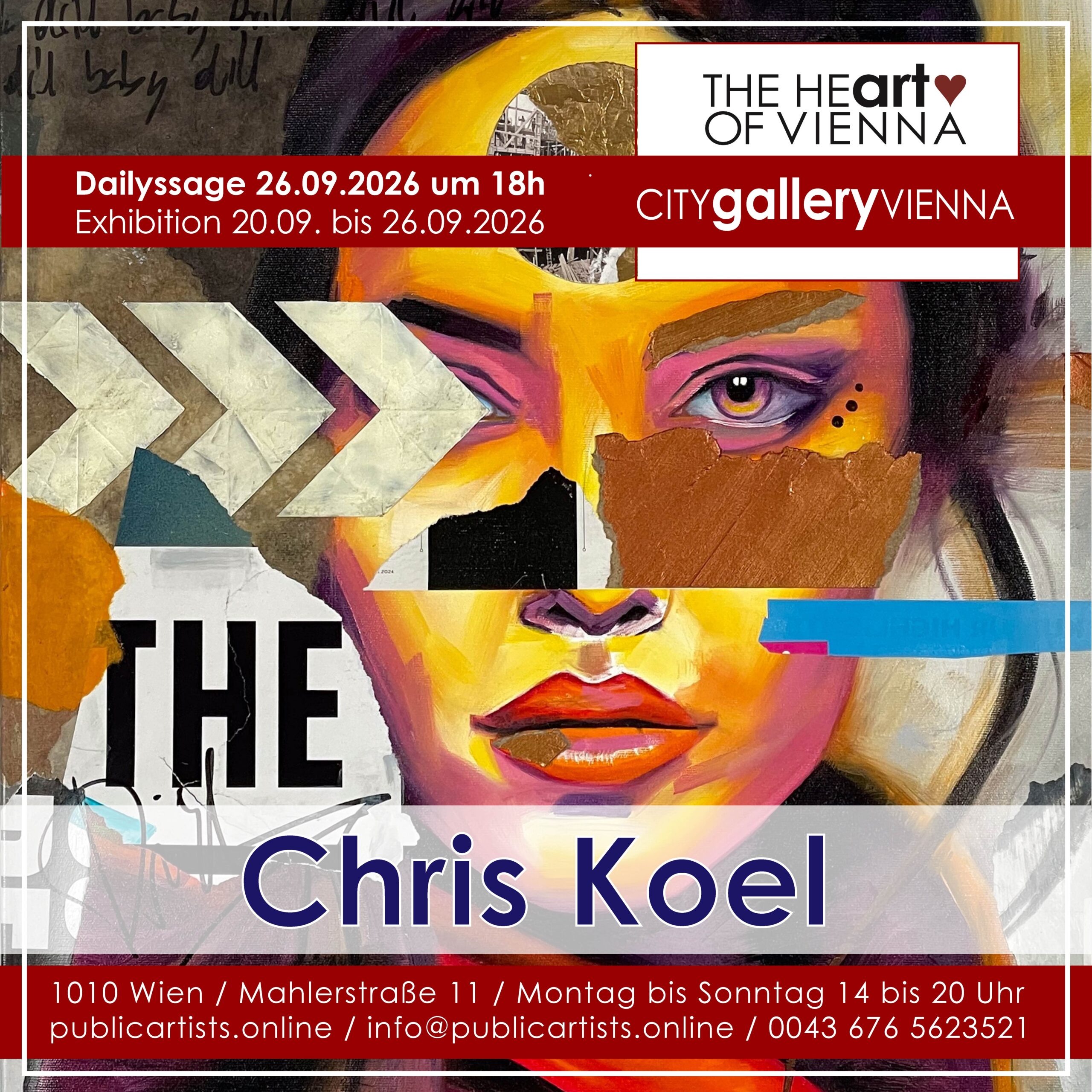 Chris Koel in the CITYgalleryVIENNA