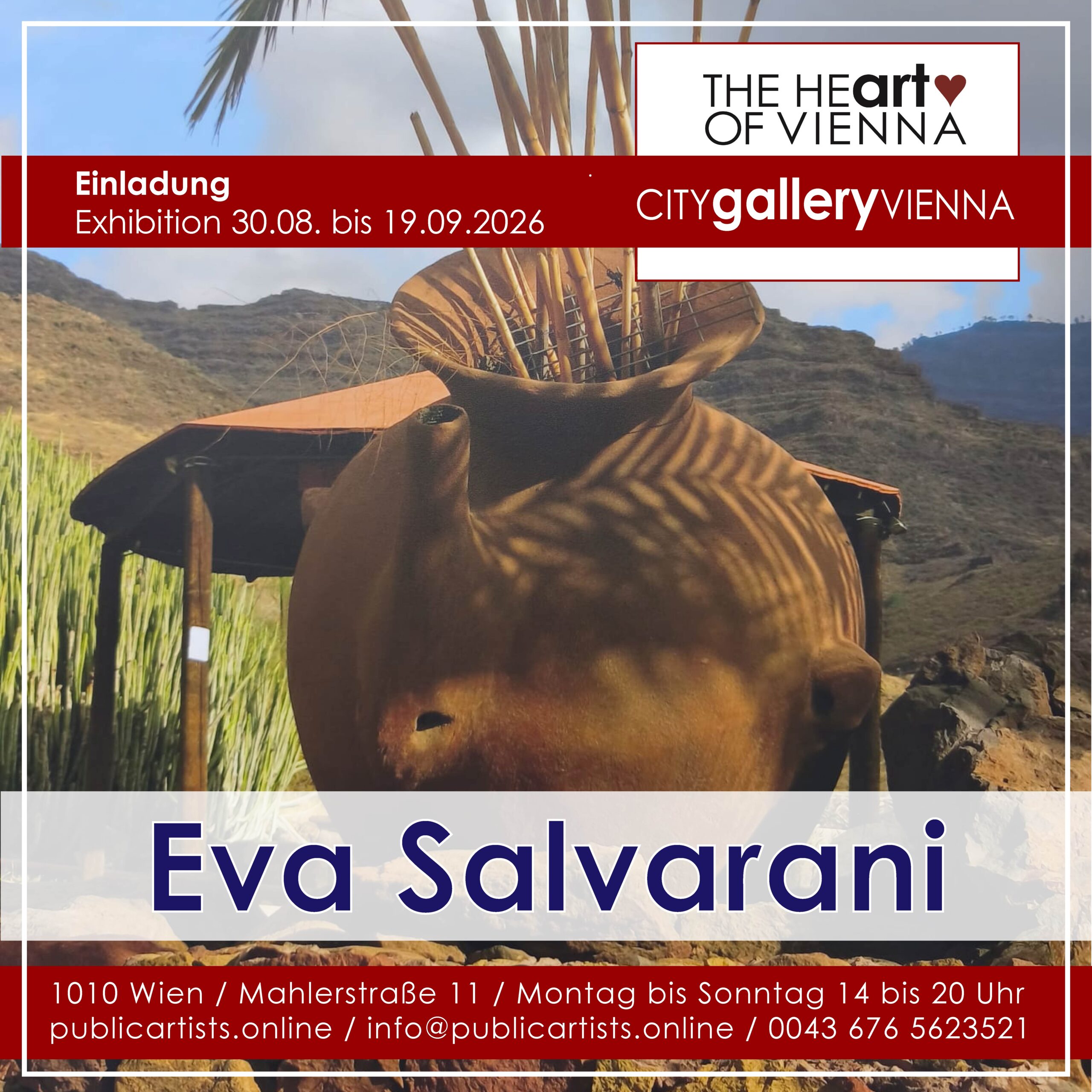 Eva Salvarani in the CITYgalleryVIENNA