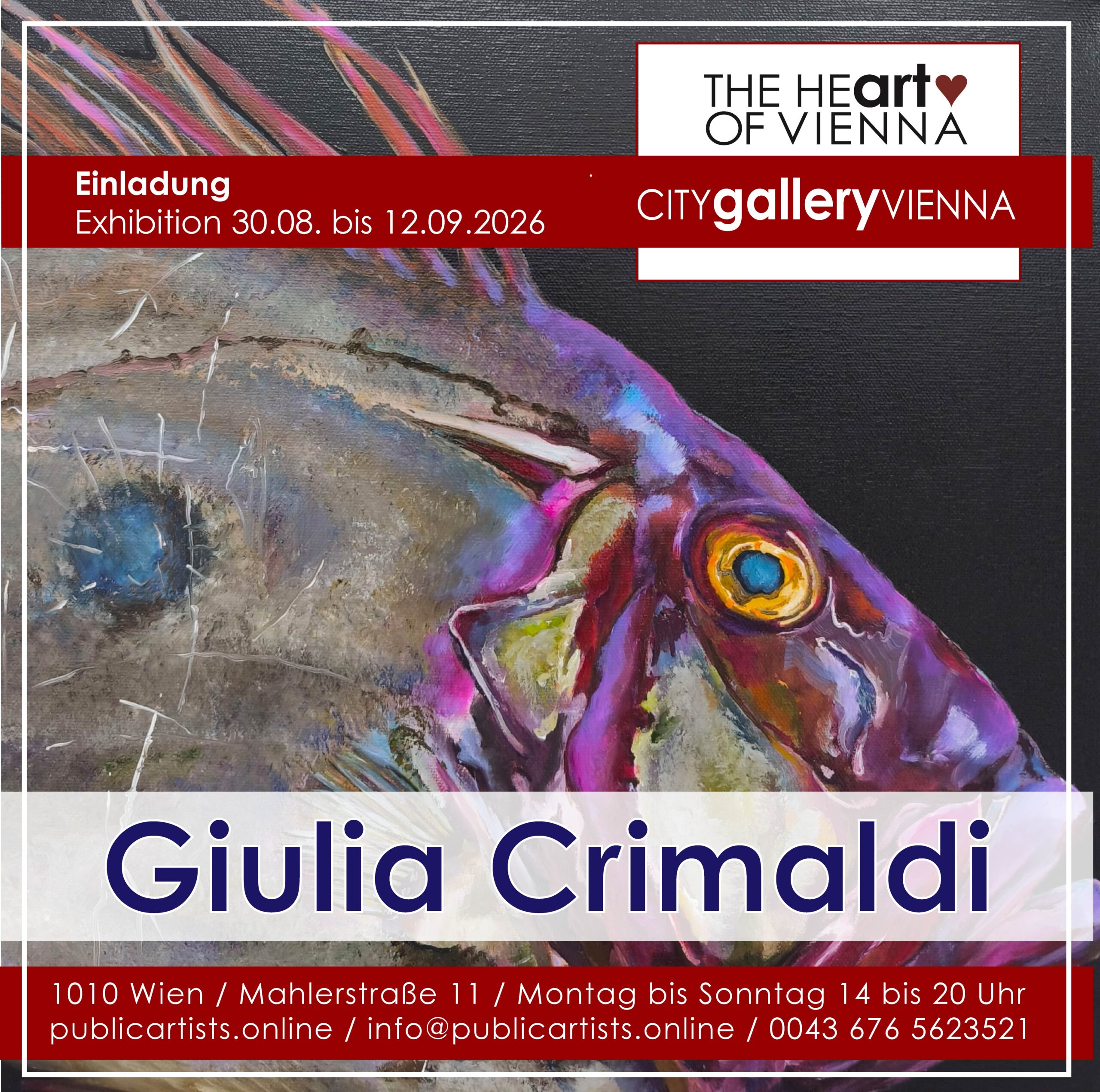 Giulia Crimaldi in the CITYgalleryVIENNA