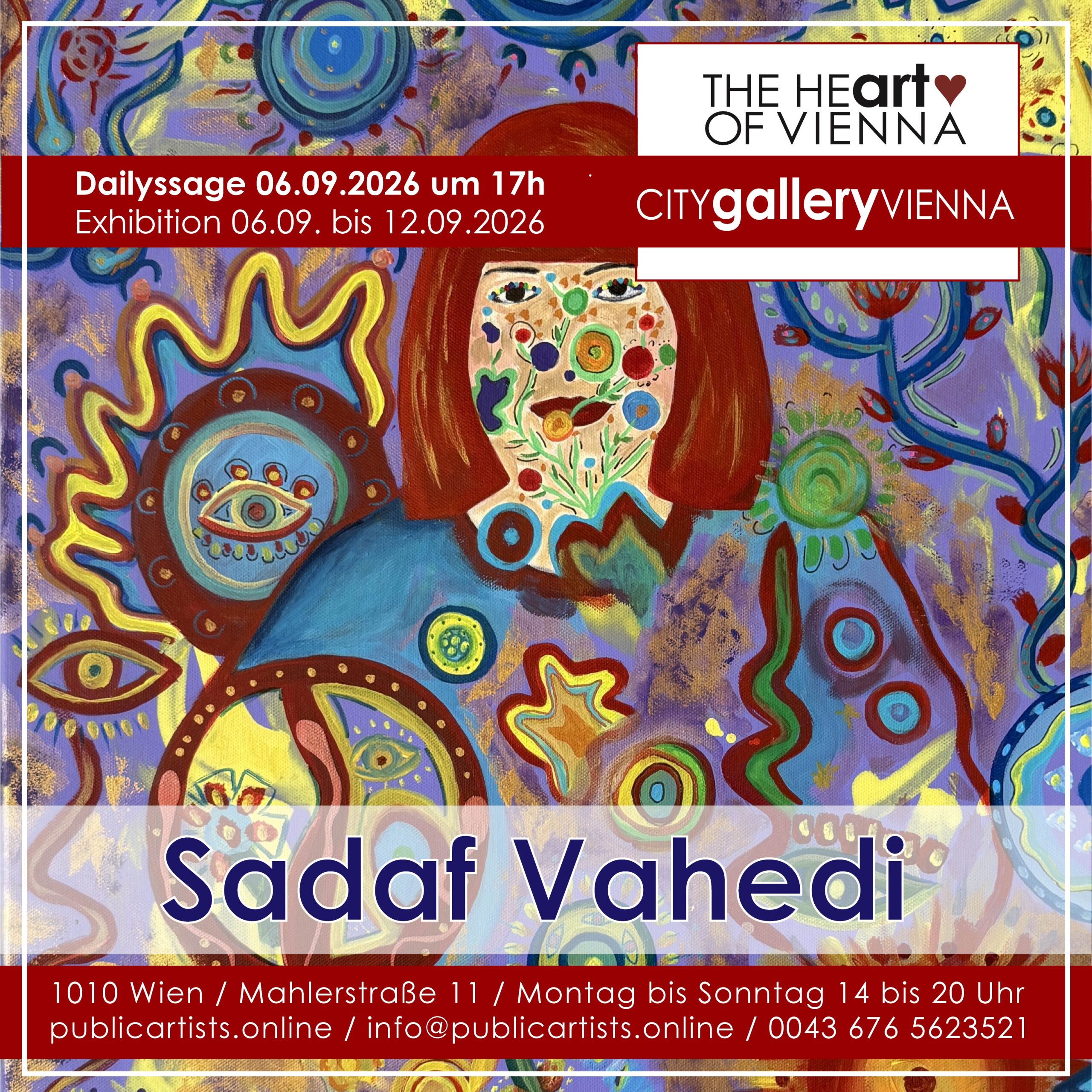 Sadaf Vahedi in the CITYgalleryVIENNA