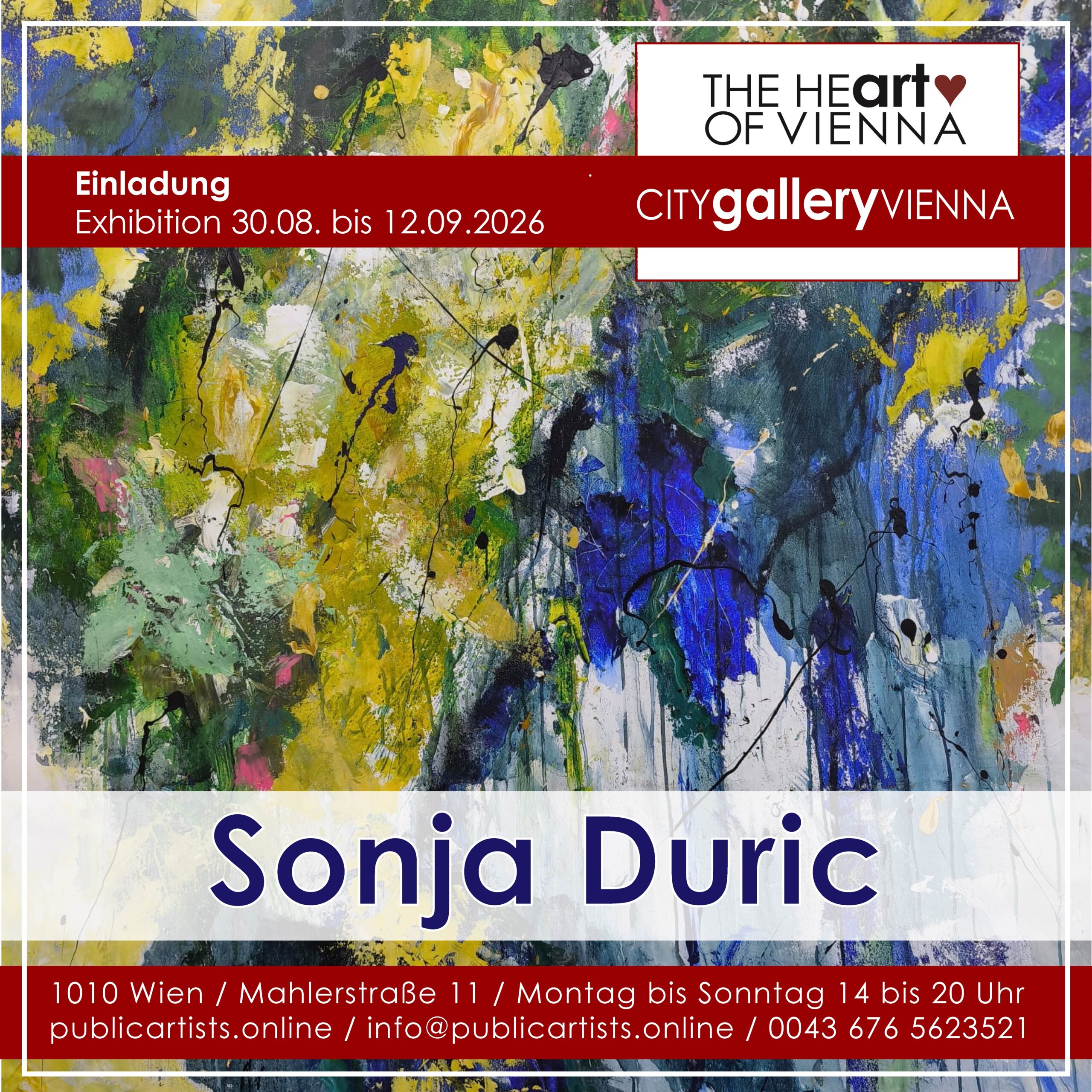 Sonja Duric in the CITYgalleryVIENNA
