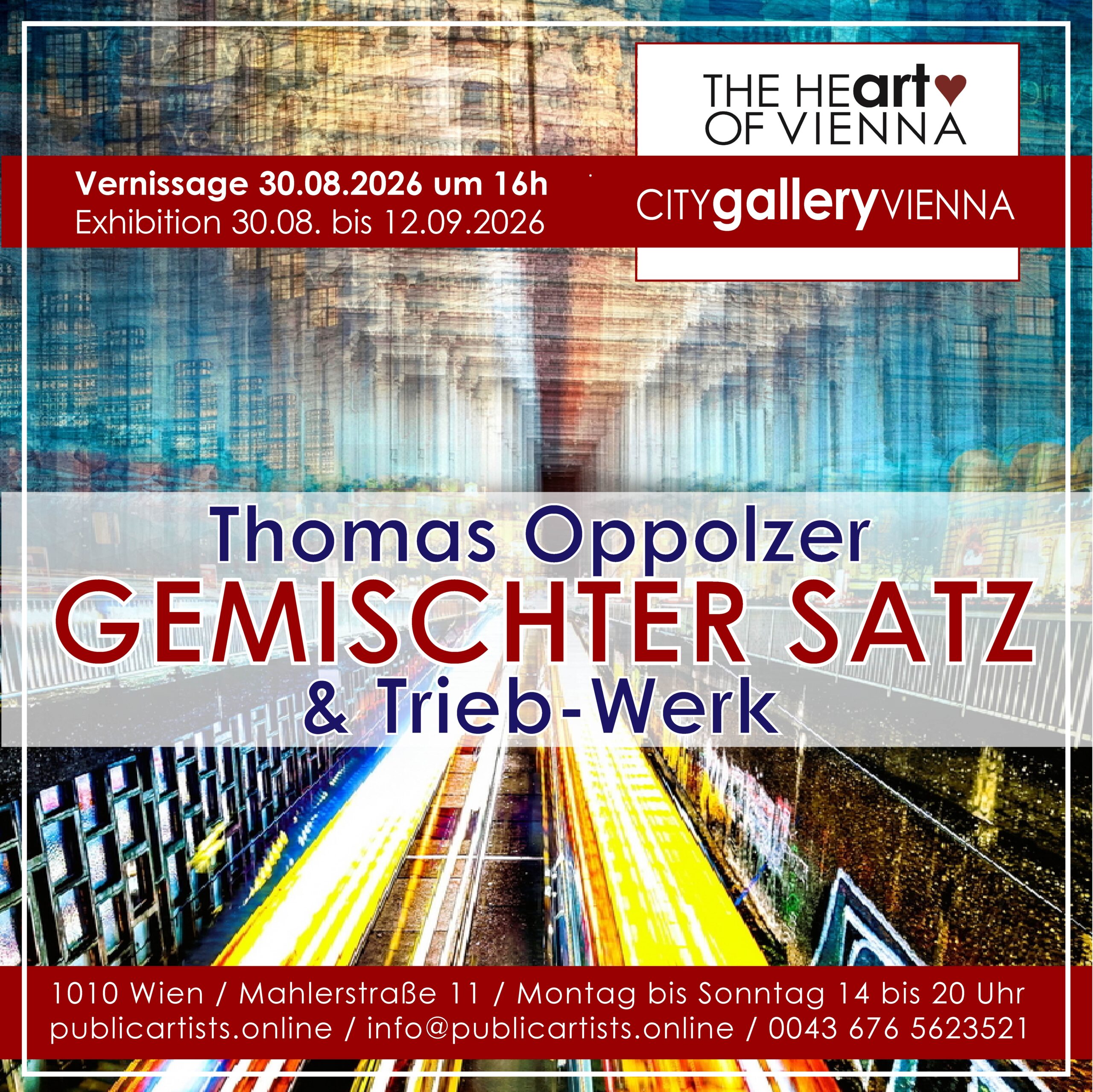 Ausstellung “GEMISCHTER SATZ” in der CITYgalleryVIENNA