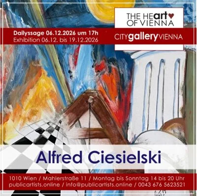 Alfred Ciesielski at the CITYgalleryVIENNA