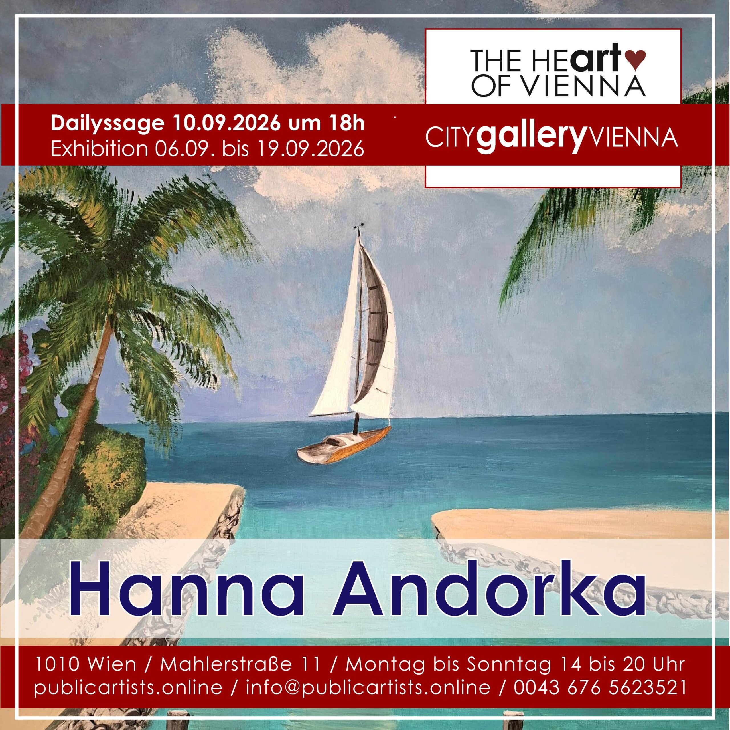 Hanna Andorka at the CITYgalleryVIENNA