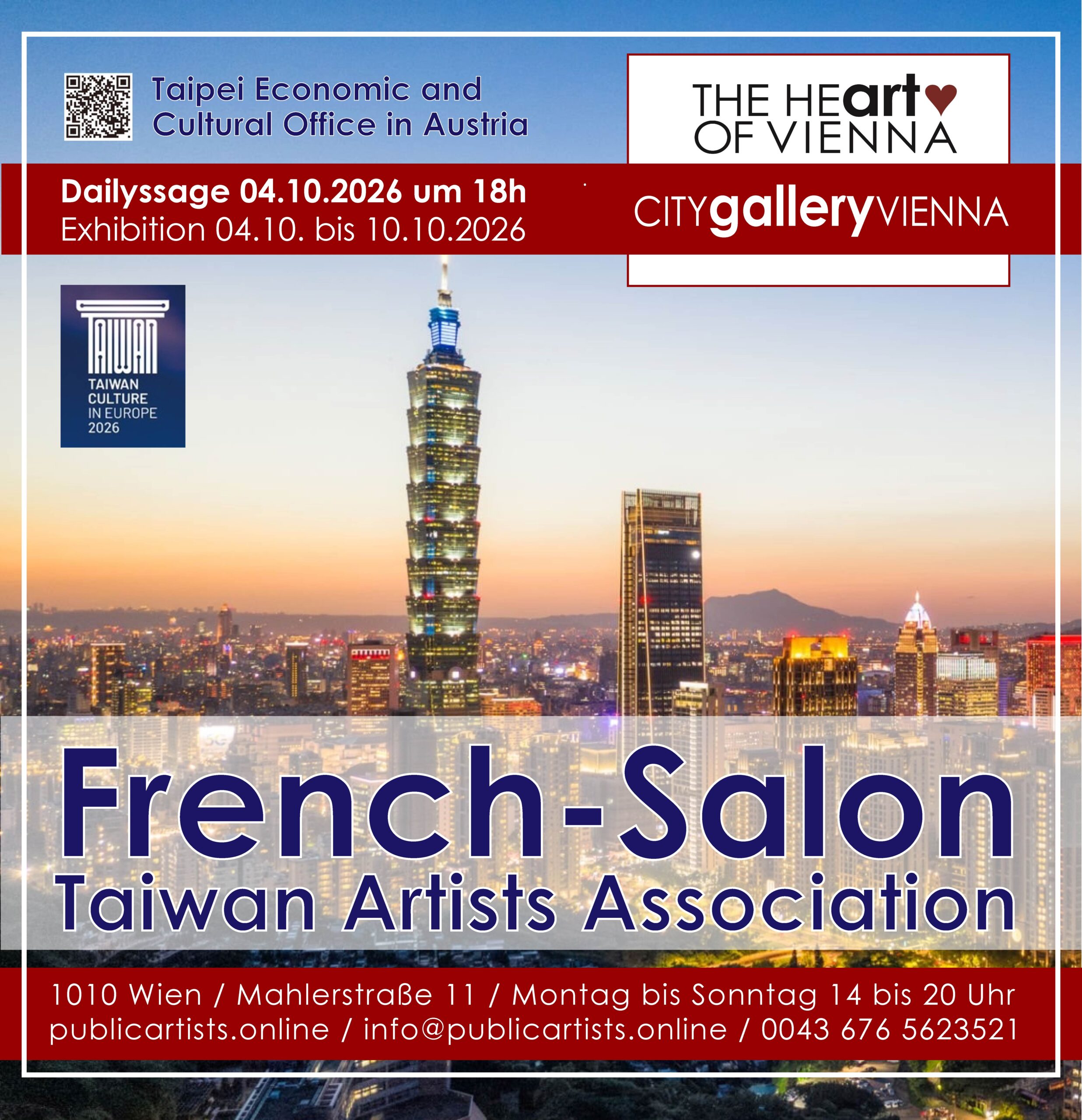 Taiwan Artists Association presents “FRENCH-SALON”