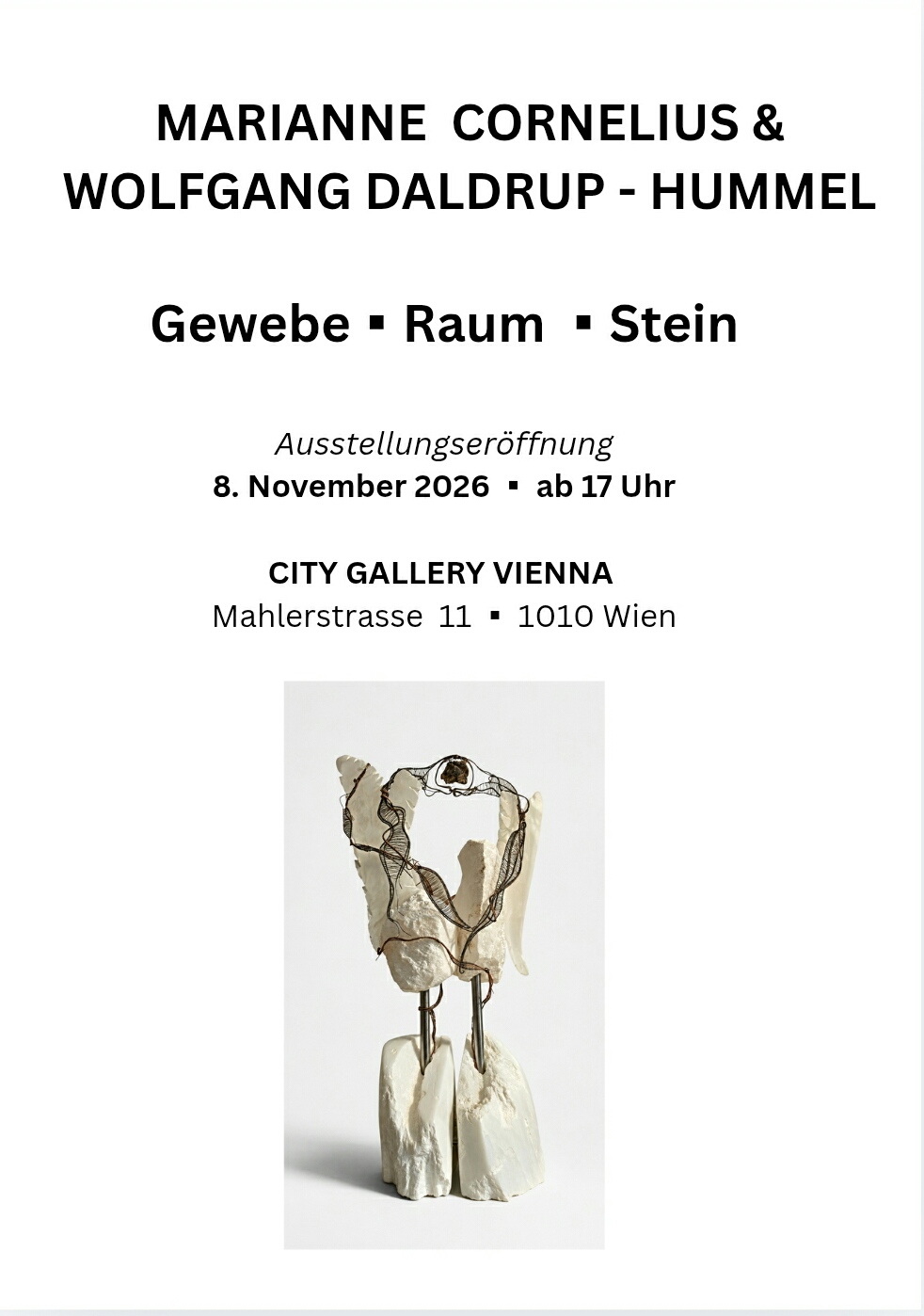Marianne Cornelius & Wolfgang Daldrup-Hummel in der CITYgalleryVIENNA